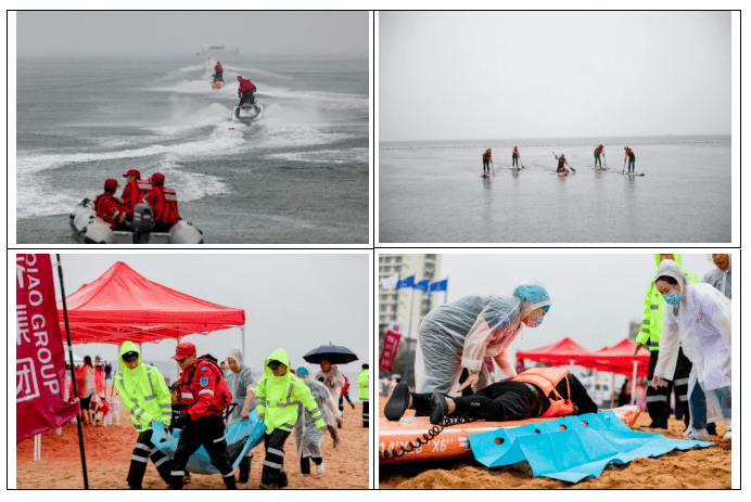 威海高區(qū)聯(lián)信救援隊(duì)成立儀式暨威海國際海水浴場應(yīng)急救援演練成功舉行(圖5) 威海高區(qū)聯(lián)信救援隊(duì)成立儀式暨威海國際海水浴場應(yīng)急救援演練成功舉行(圖5)